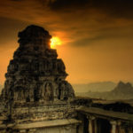 Memorable sunset at Hampi