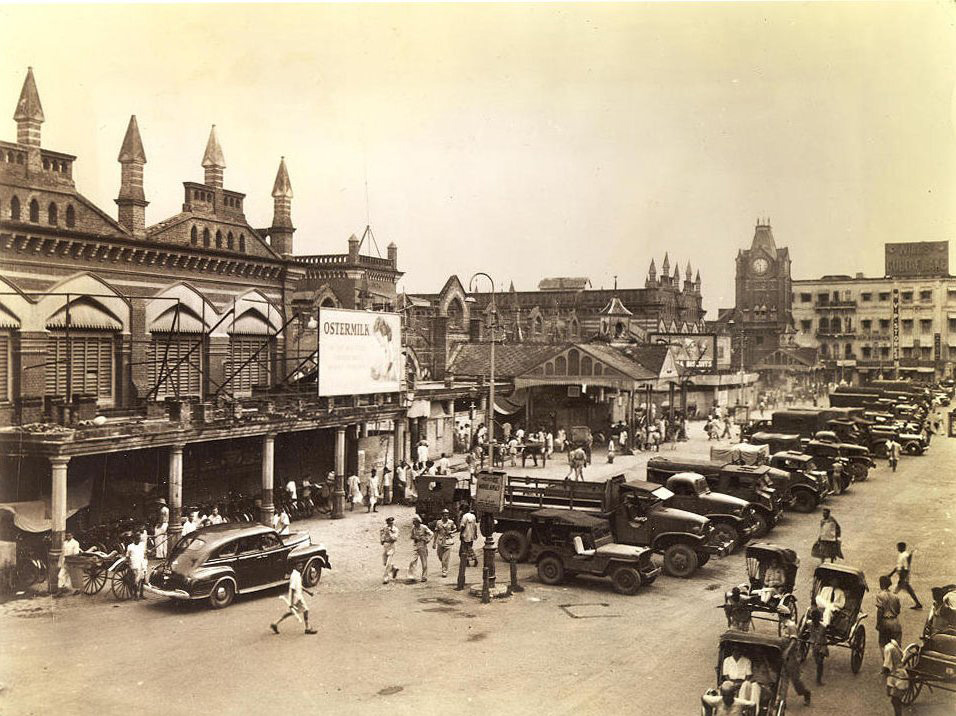 Houses of Calcutta - Kolkata-New-Market-circa-1945