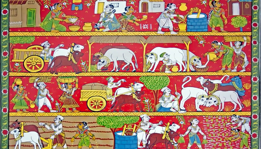 Scroll-Paintings-of-India-Cheriyal-Paintings