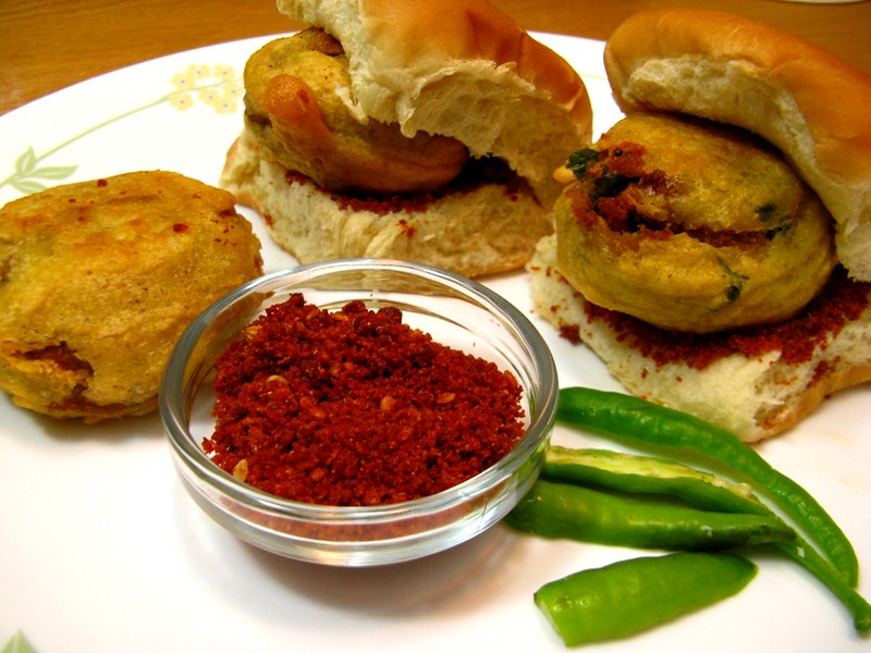 Maharashtrian food Vada Pav