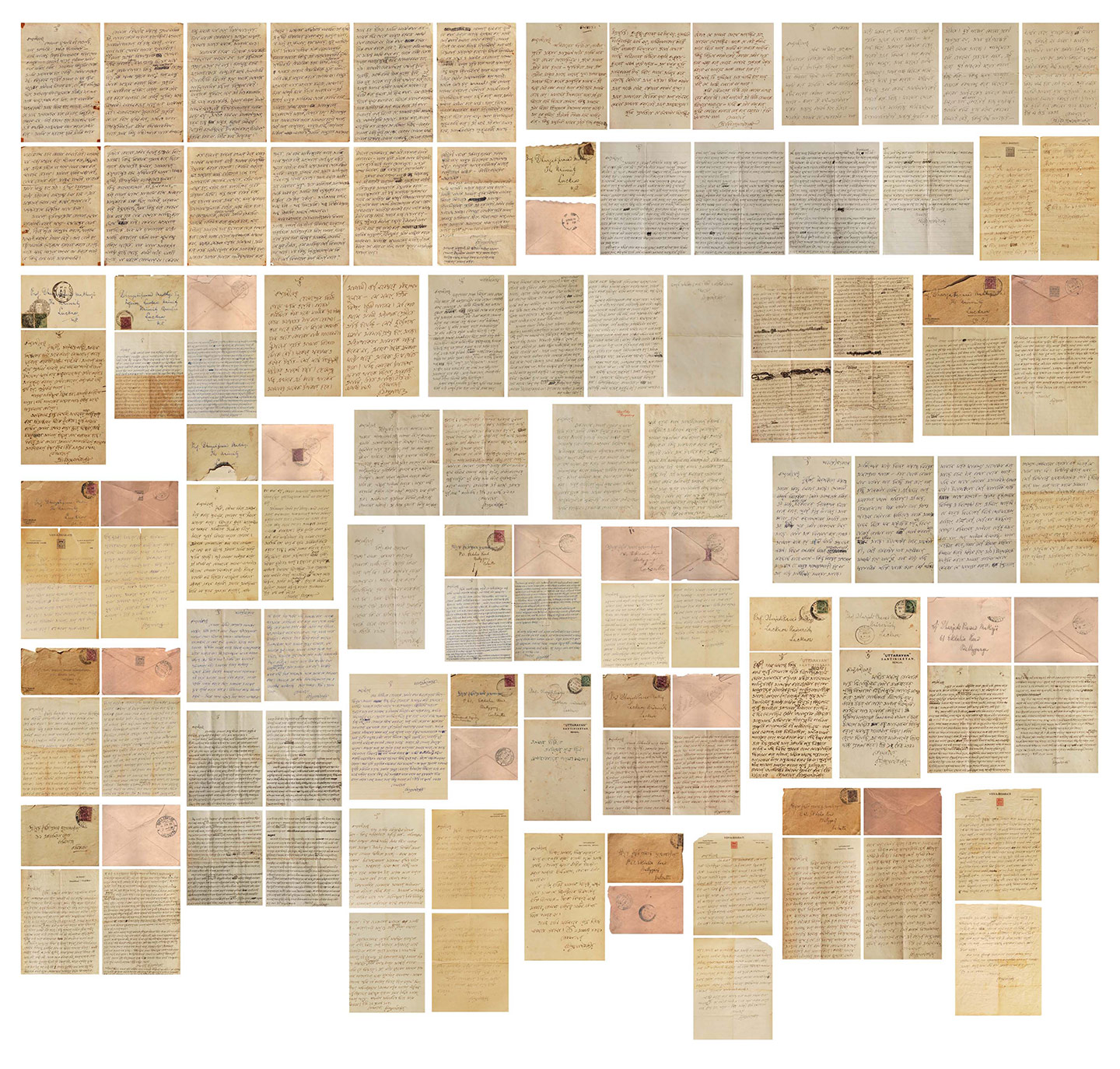 Indian Masterpieces Rabindranath-Tagore-A-SET-OF-35-HAND-WRITTEN-LETTERS-&-14-ENVELOPES