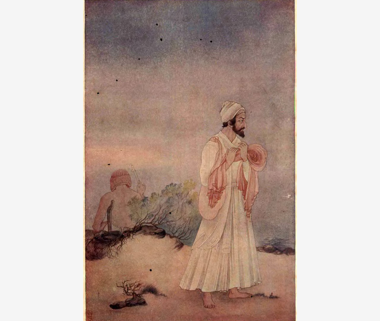 Indian-Mythology-History-Through-the-Bengal-School-of-Art-Ramdas-and-Shivaji-by-Asit-Kumar-Halder