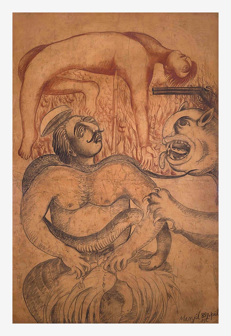 Manjit-Bawa-Rare-1989-Large-Scale-Work