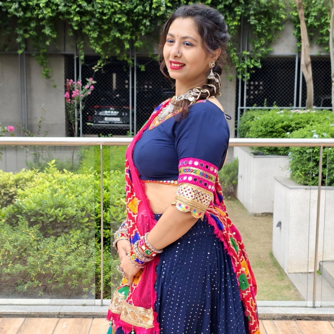 Traditional Dresses for Ganesh Chaturthi Bandhani Lehenga