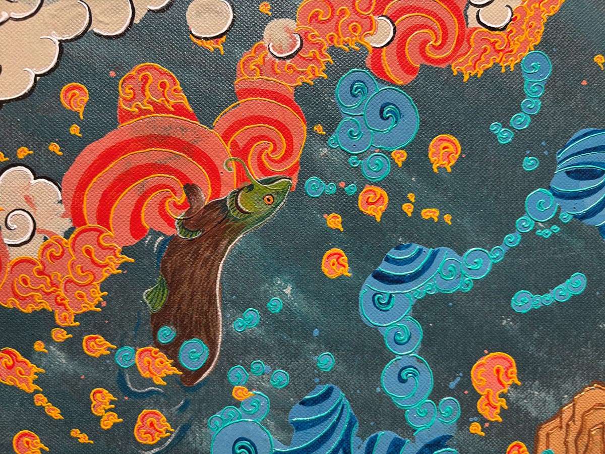 Detail-Life's-Illusion,-Acrylic-on-Canvas,-4-x-4-ft-(2)