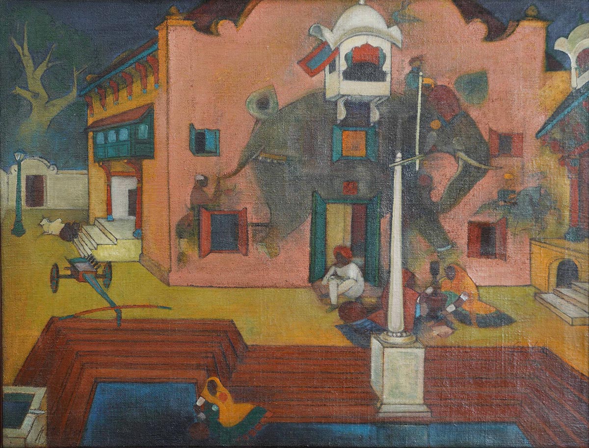 ABDUL-AZIZ-RAIBA-Untitled_Oil-on-Jute_32-x-42-inches