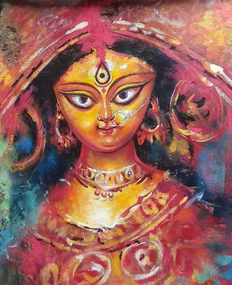 Durga, modern painting