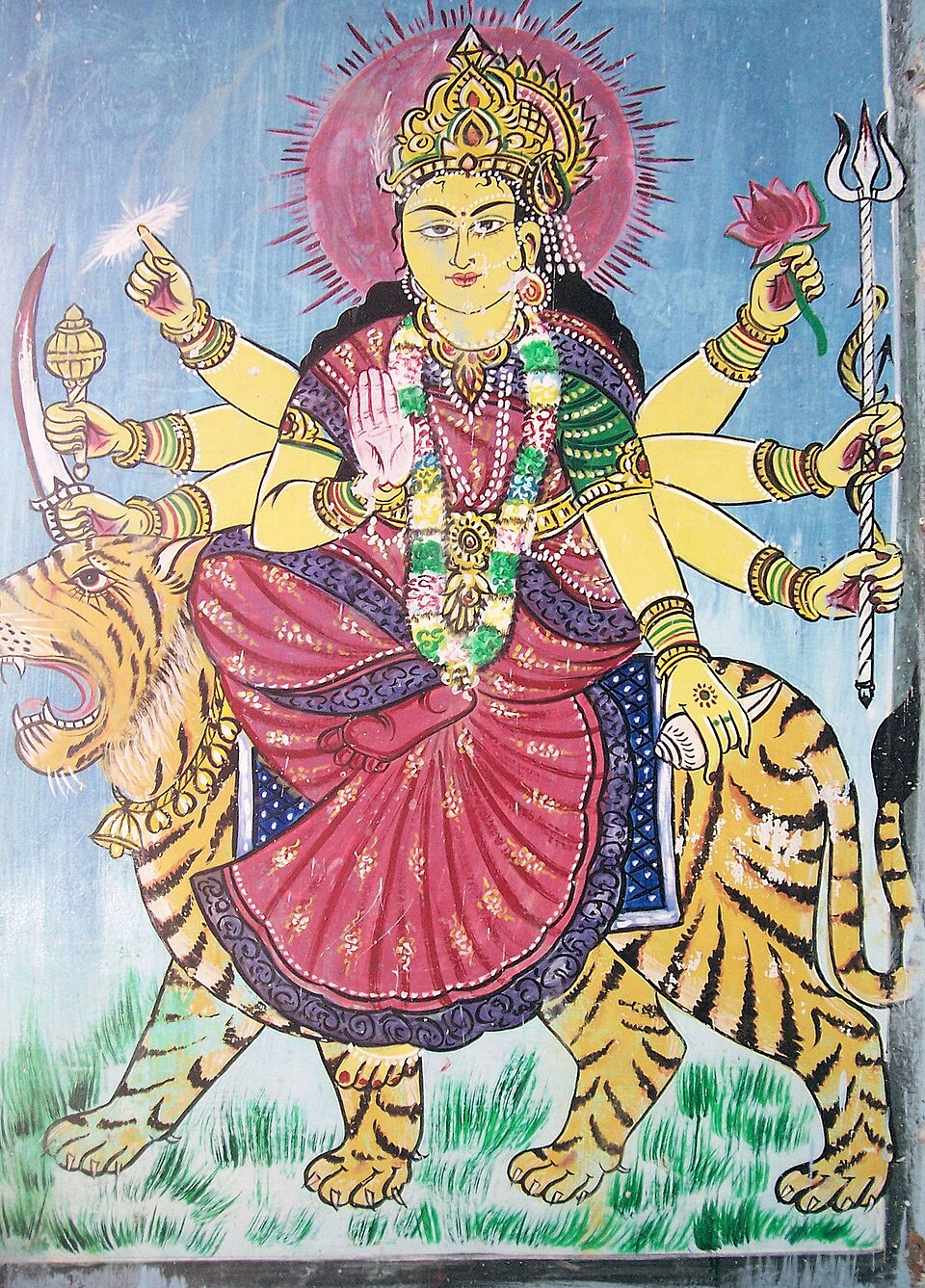 Goddess Durga graffiti