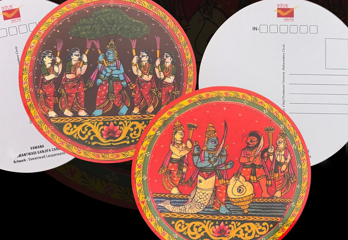 Sawantwadi’s-Ganjifa-Art-Gets-a-New-Canvas--India’s-First-Circular-Postcards-01