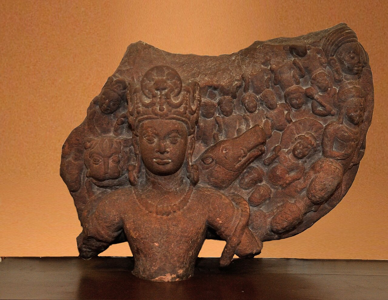 Vishnu Vishvarupa, sculpture, Mathura, 5th century, Government Museum, Mathura.