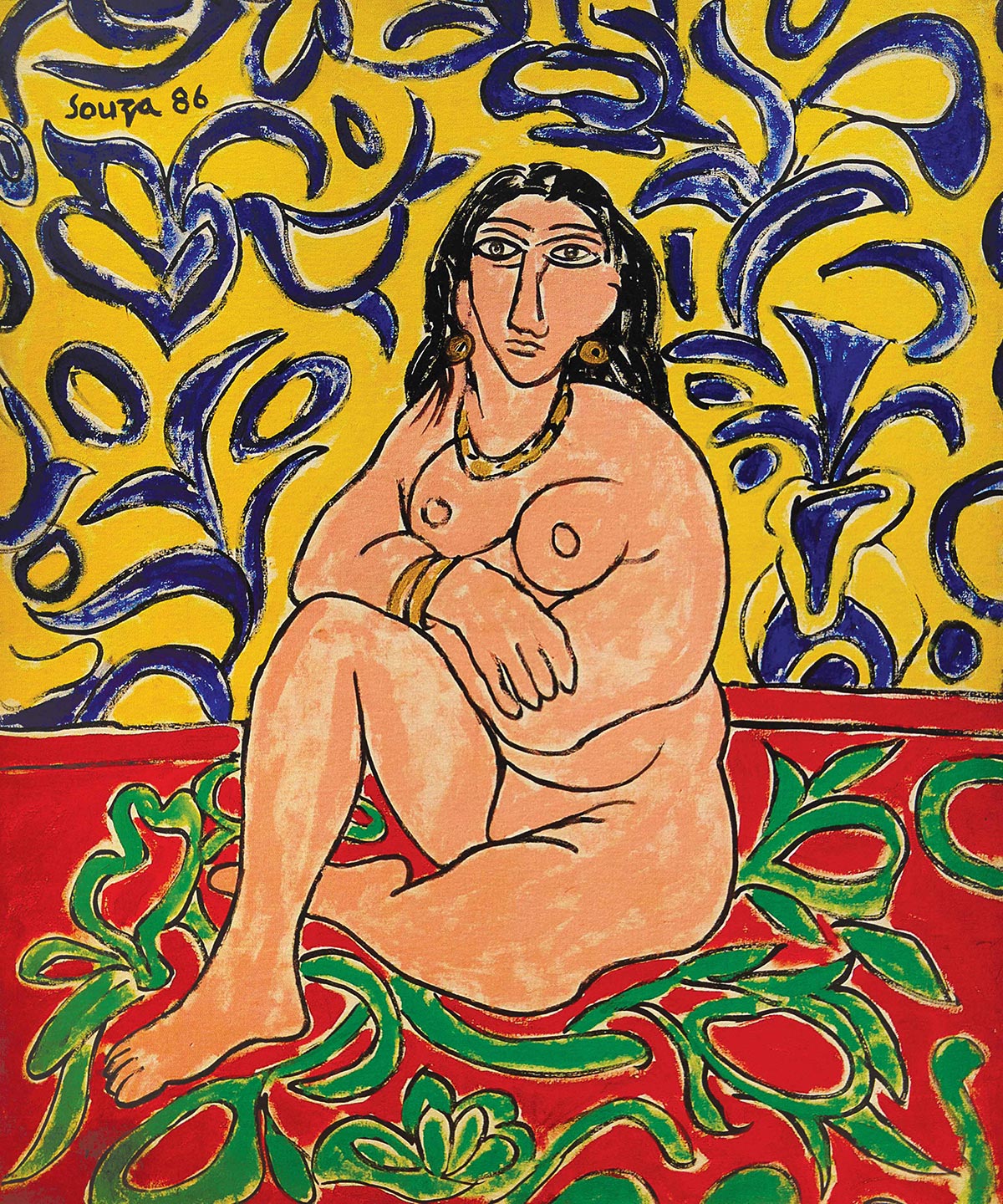 Lot-65-FN-Souza-Untitled-(Nude-After-Henri-Matisse)