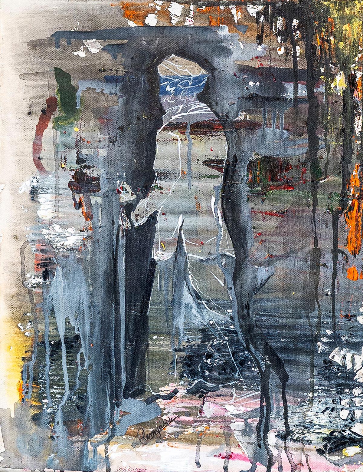 Remya-Brijesh-The-Journey-of-creativity---Acrylic-on-canvas