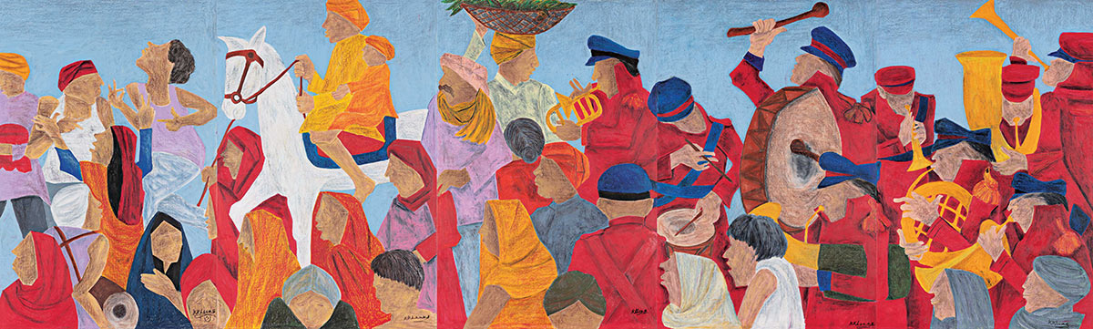 AstaGuru-Presents-Across-The-Century-Lot-8-_-The-Wedding-Procession-(Pentaptych)