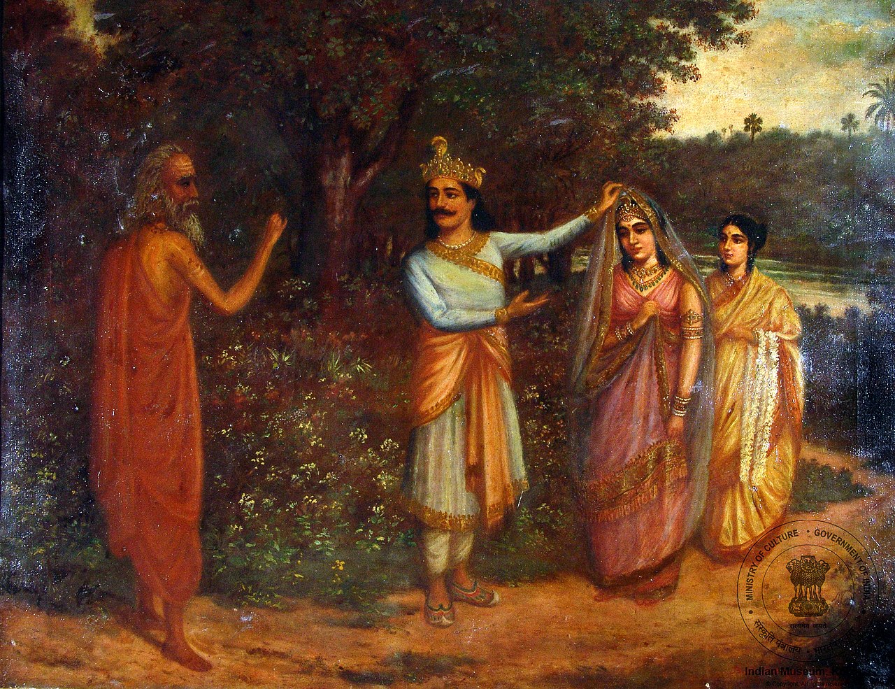 Shakuntala leaving for King Dushyanta's palace