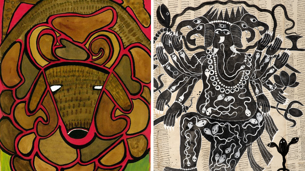 Twin-Solo-Exhibitions-Explore-Jaipur’s-Outsider-Art-at-India-Habitat-Centre,-Delhi-01