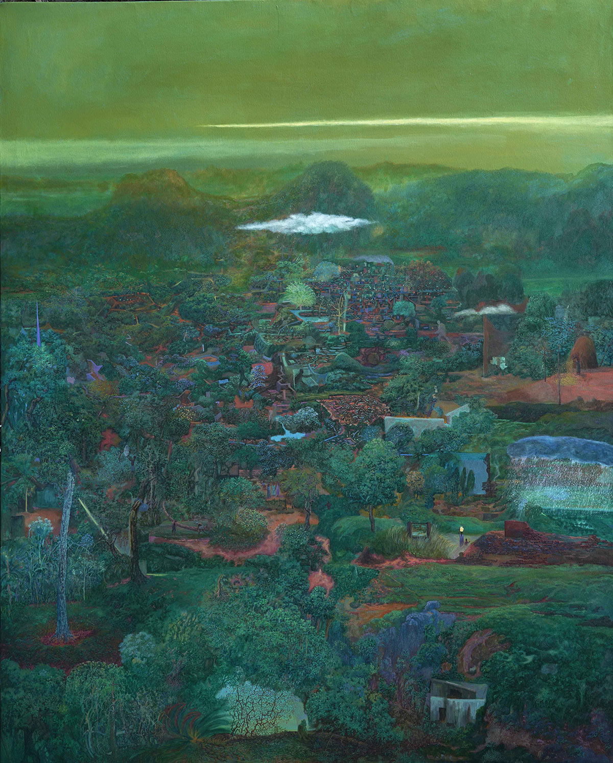 Sudhayadas-S_The-Yellow-Pot_Acrylic-on-Canvas_59-x-47-inches_2025