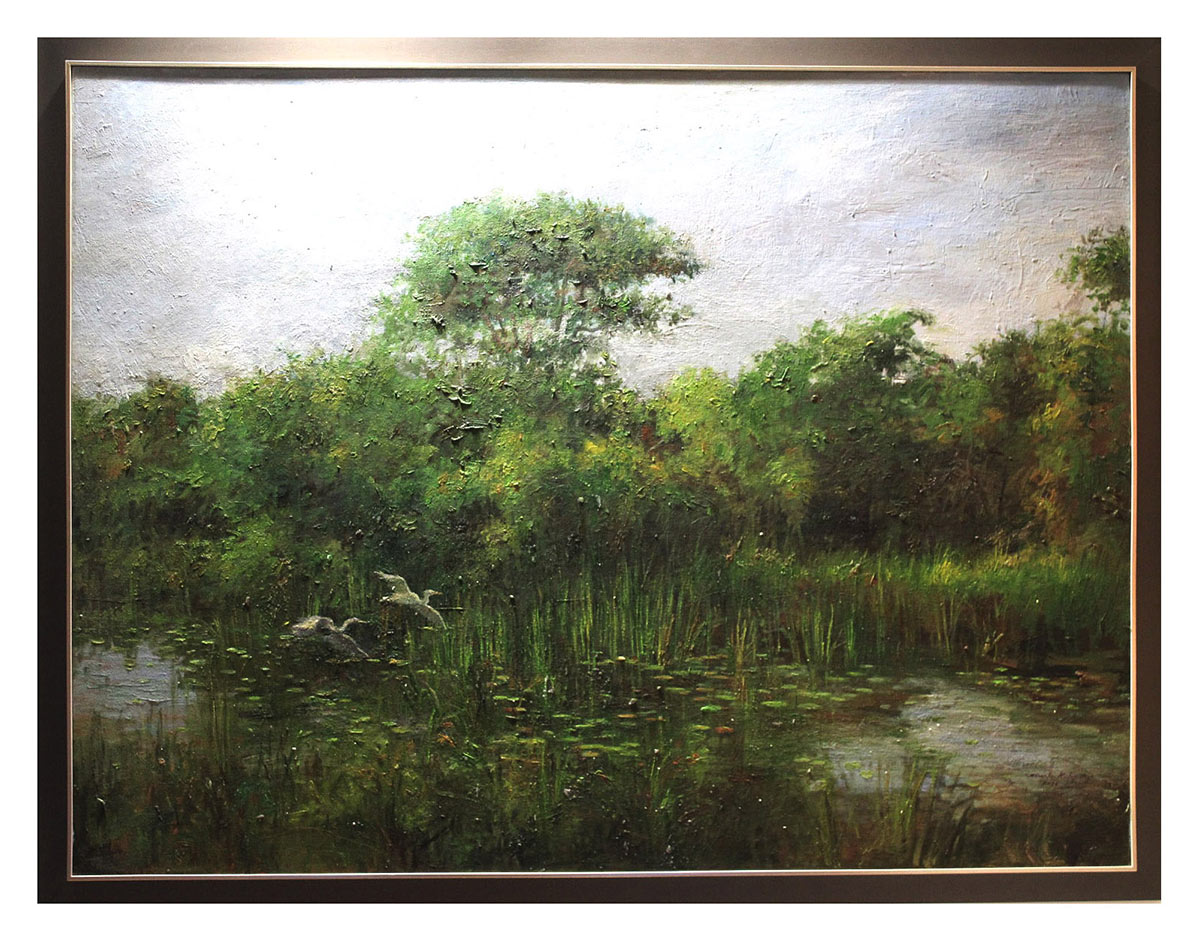 Shanaka-Kulathunga-Tranquil-waters,-2026-Oil-on-Canvas