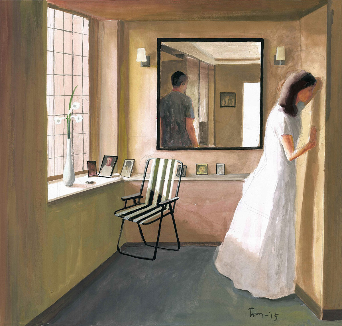 Tom-Vattakuzhy-Gouache-on-paper,-2015