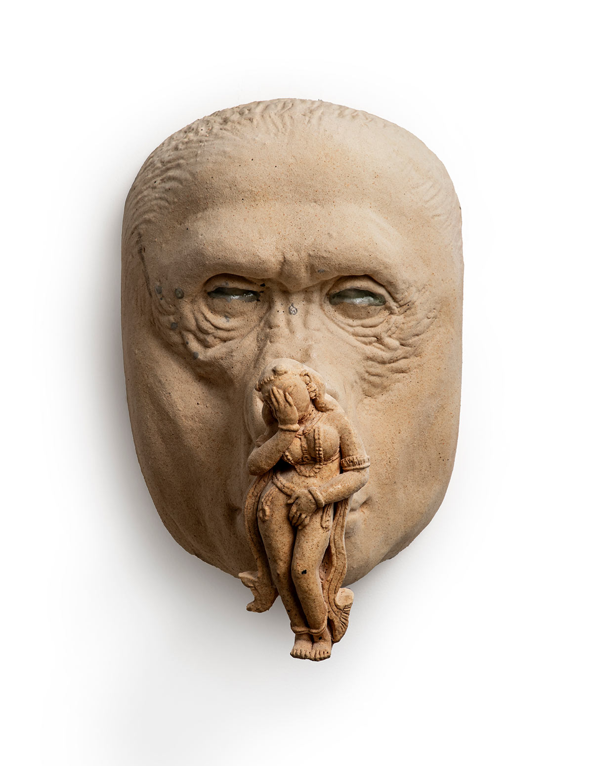 Homosapiens-IV,Stoneware,-12-x-12-x-20,-2022