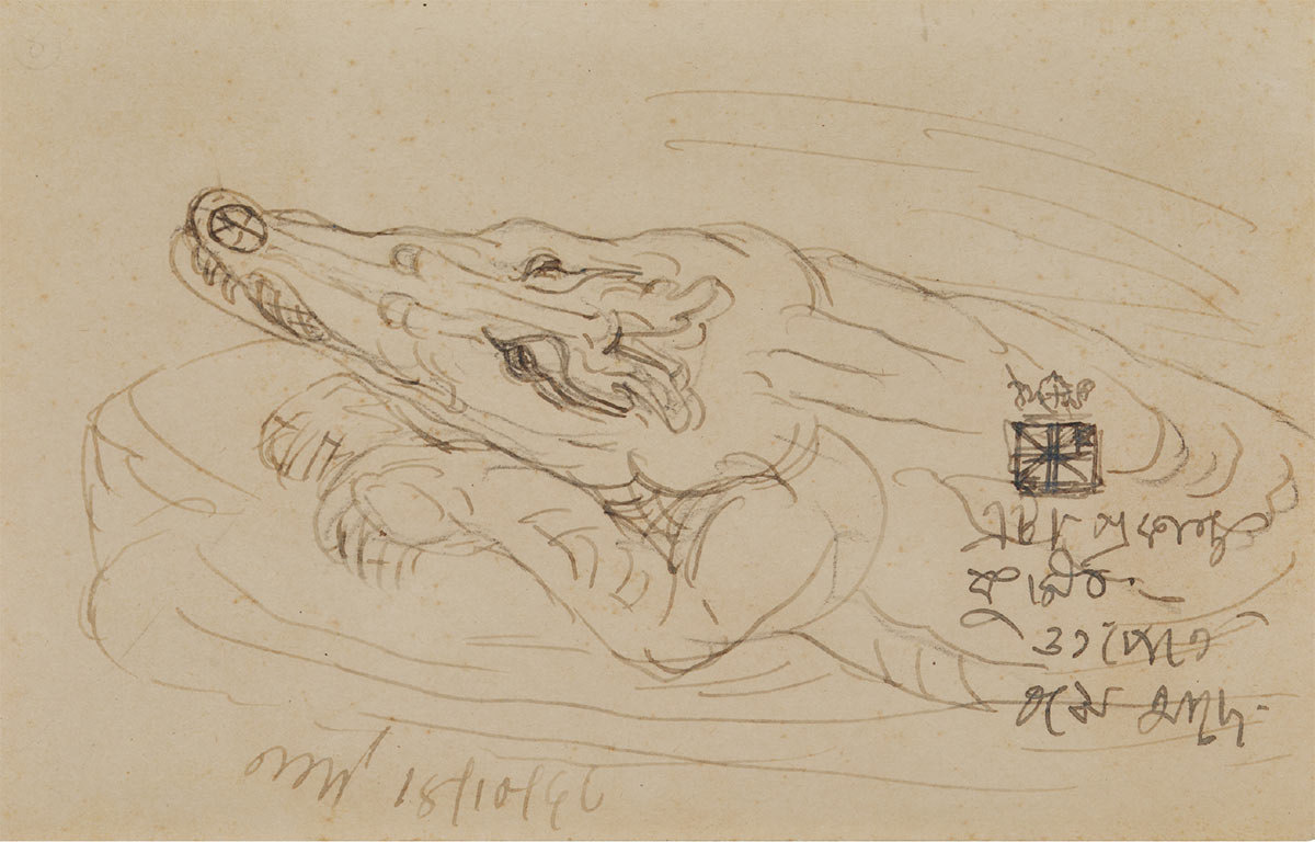 Nandalal-Bose-Untitled,-Ink-on-Paper-1946