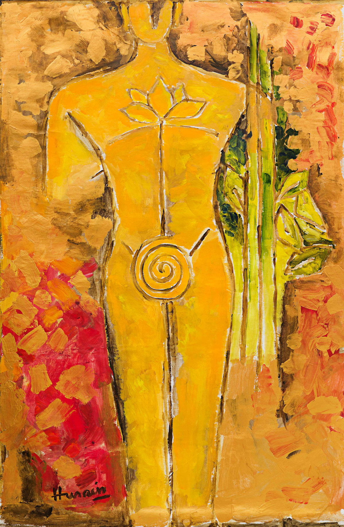 Art work by M.F Husain