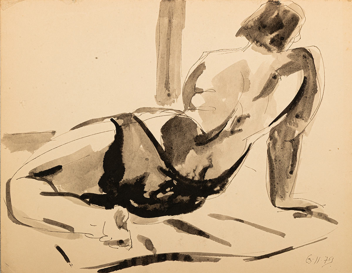 Kanchan-Chander-Study-from-Model-II-Santiago-Ink-on-Paper-1979