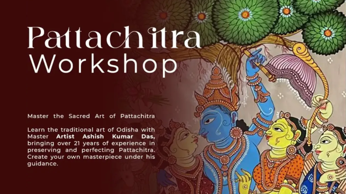 Pattachitra Art Workshop with Ashish Kumar Das at JCAC Mysuru-01
