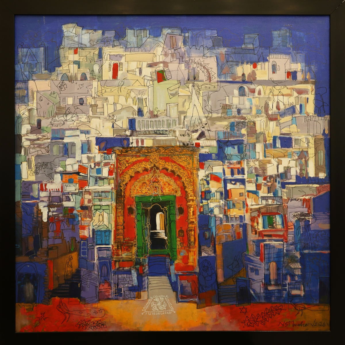 N S Manohar Natarajan Acrylic on Canvas