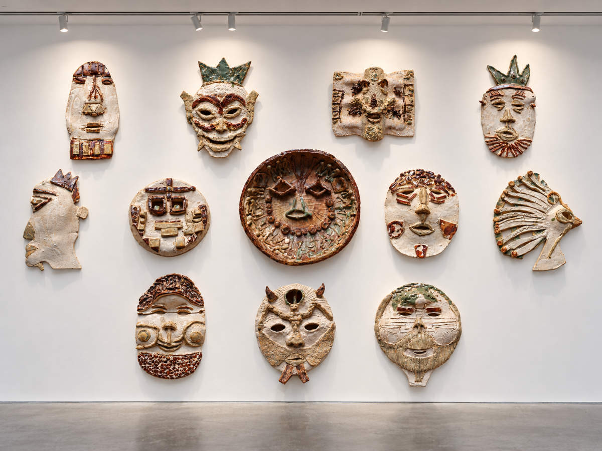 Twelve Masks (Stoneware)