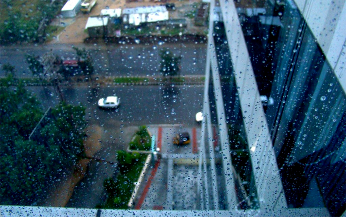 monsoon in india - rain drops